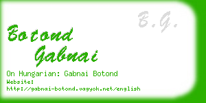 botond gabnai business card